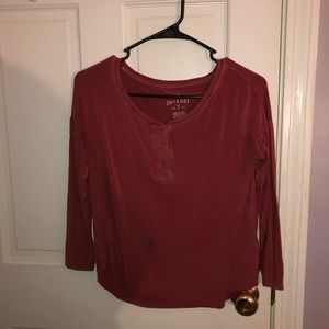 soft and sexy top burgundy